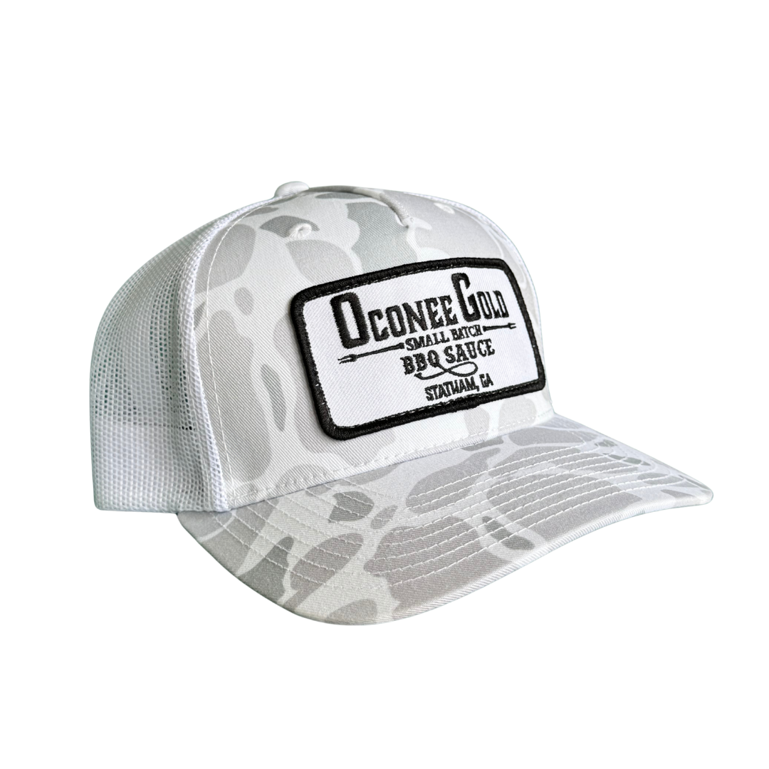 OG White and Grey Duck Camo Trucker Hat