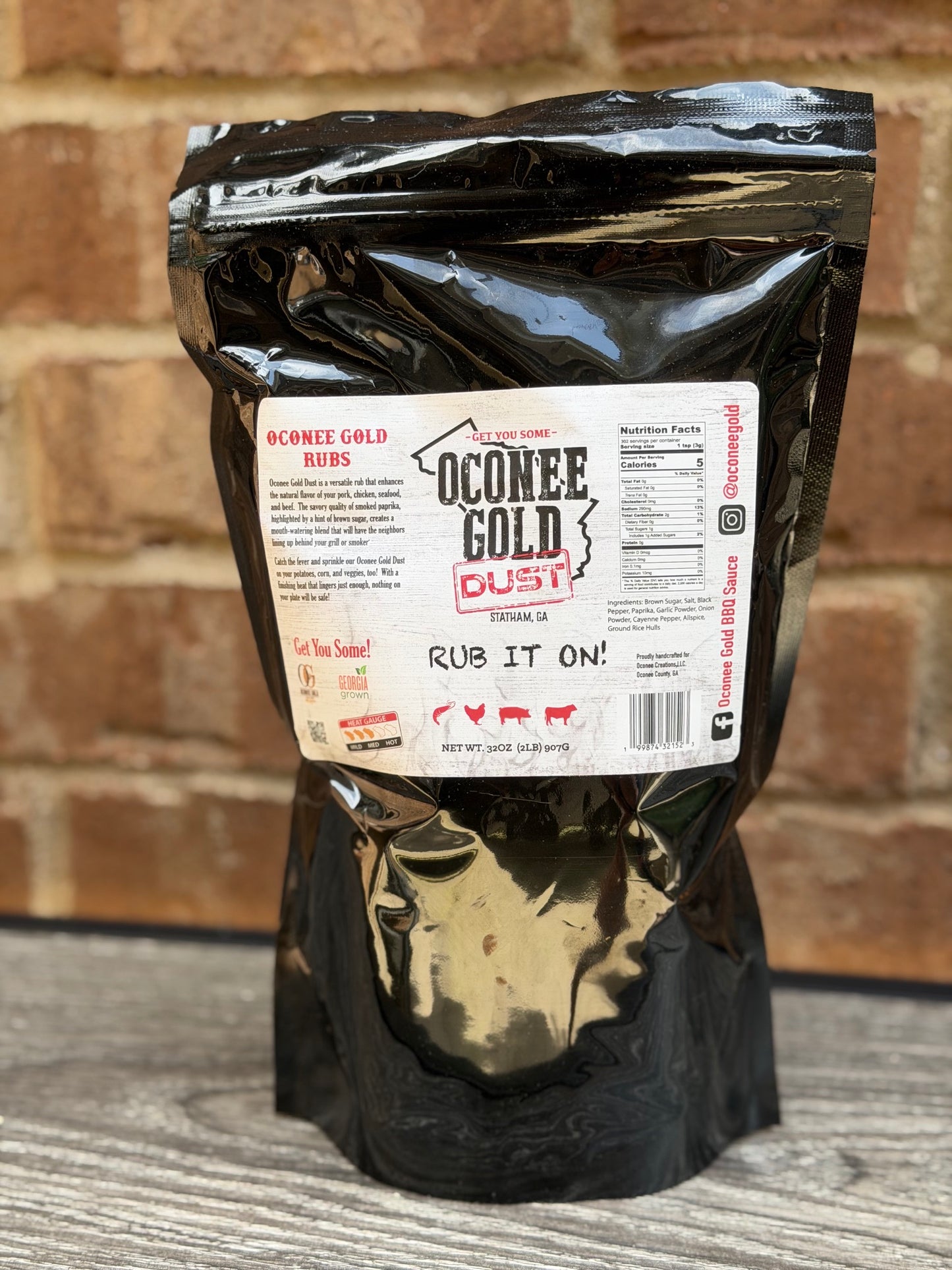 Oconee Gold Dust BBQ Rub